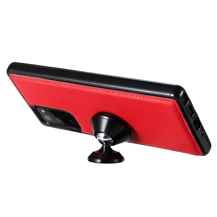 For Samsung Galaxy Note 20 Ultra 2 in 1 Solid Color Detachable PU Leather Case with Card Slots & Magnetic Holder & Photo Frame & Wallet & Strap