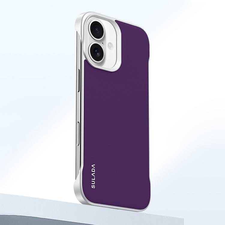 For iPhone 16 SULADA Skin Feel Liquid Leather Shockproof Phone Case