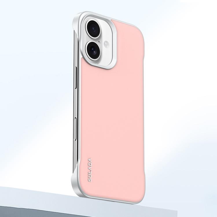 For iPhone 16 Plus SULADA Skin Feel Liquid Leather Shockproof Phone Case