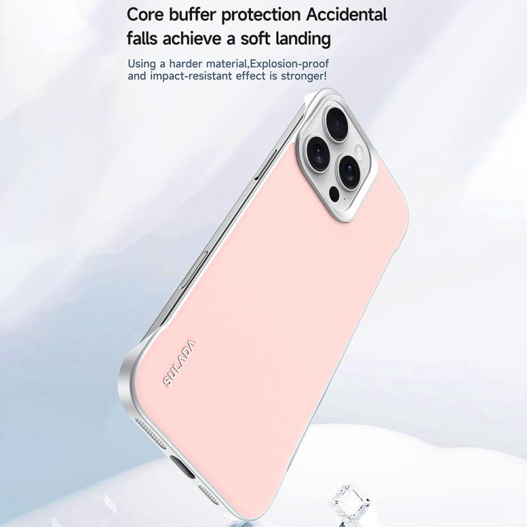 For iPhone 16 SULADA Skin Feel Liquid Leather Shockproof Phone Case