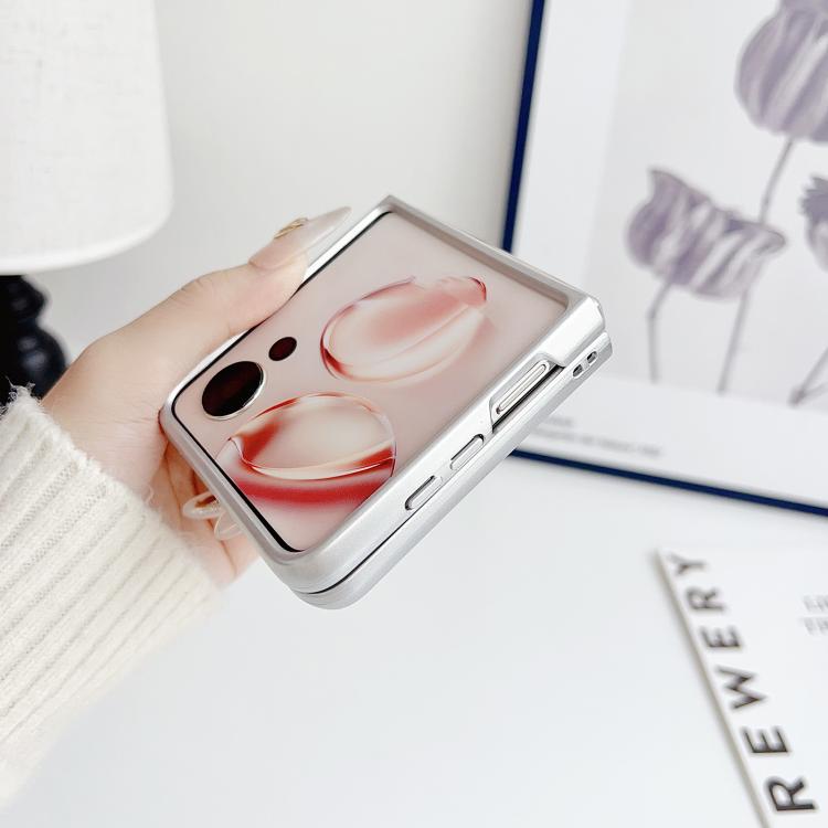 For Xiaomi Mix Flip Mirror Polka Dot PC Folding Phone Case