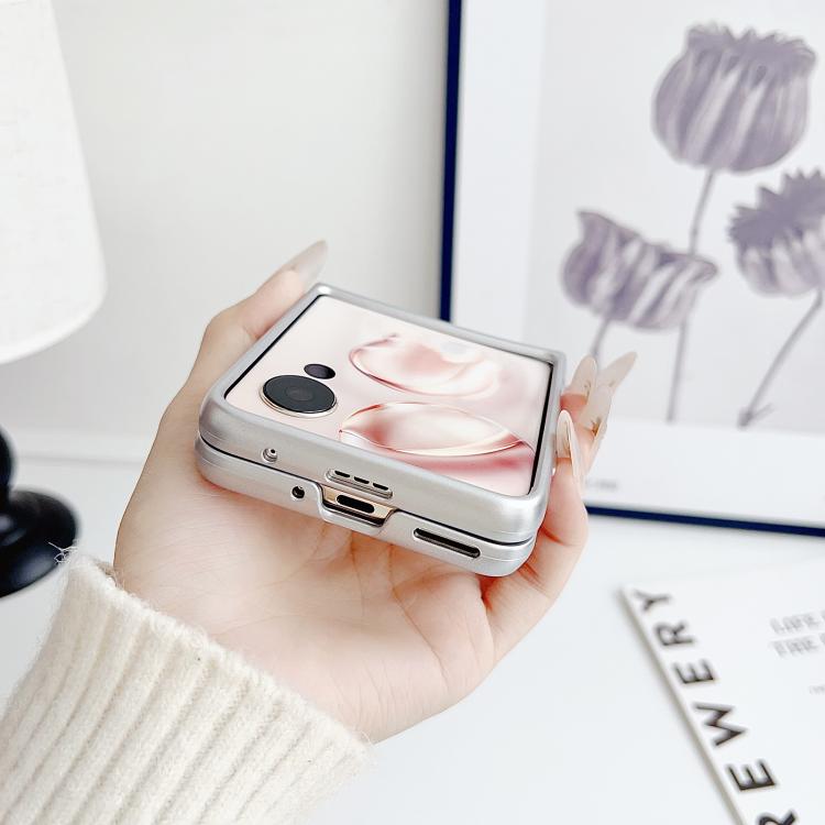 For Xiaomi Mix Flip Mirror Polka Dot PC Folding Phone Case