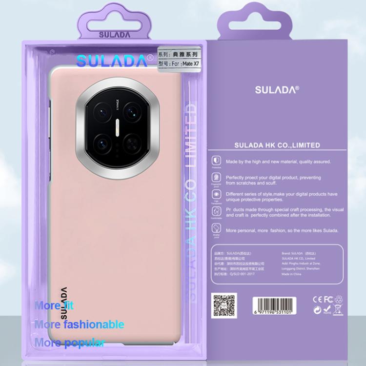 For Huawei Mate X7 SULADA Skin Feel Liquid Leather Shockproof Phone Case