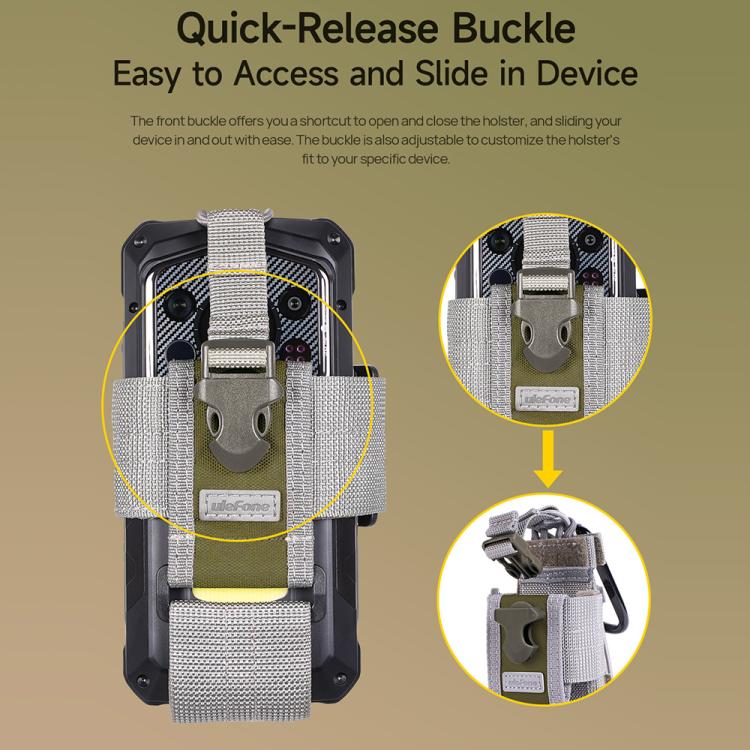 Ulefone Armor Holster Multi-Purpose Phone Pouch Waist Bag - Grey