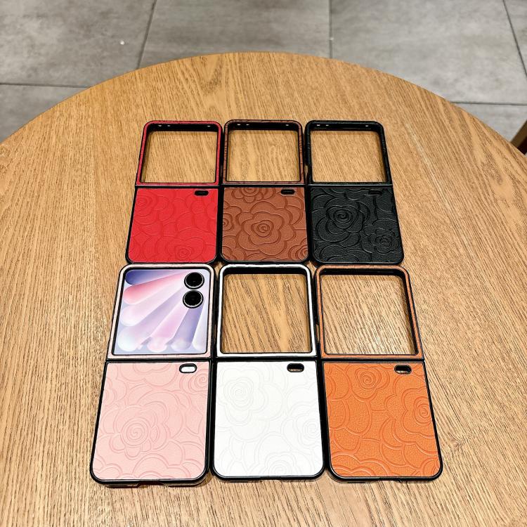 For Honor Magic V Flip 2 Impression Camellia Pattern Protective Phone Case