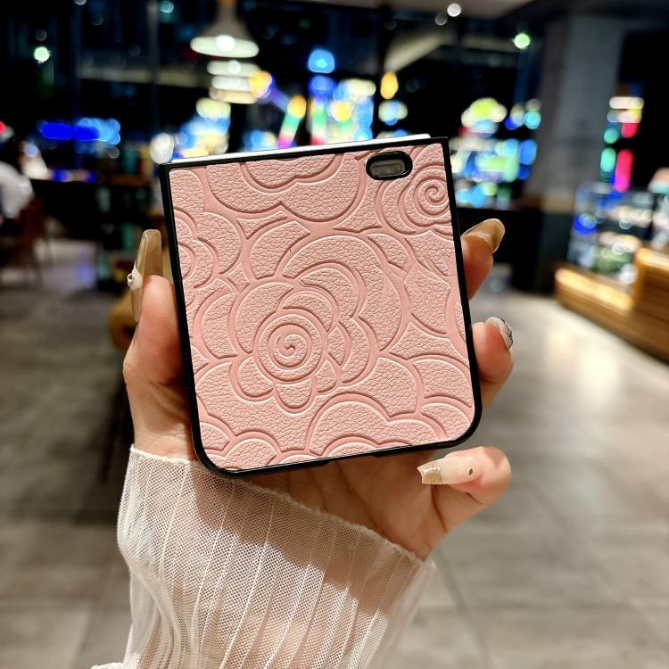 For Honor Magic V Flip Impression Camellia Pattern Protective Phone Case
