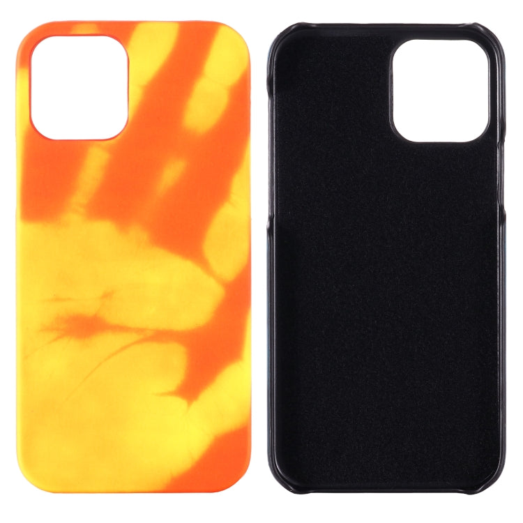 For iPhone 12 Pro Max Paste Skin + PC Thermal Sensor Discoloration Protective Back Cover Case