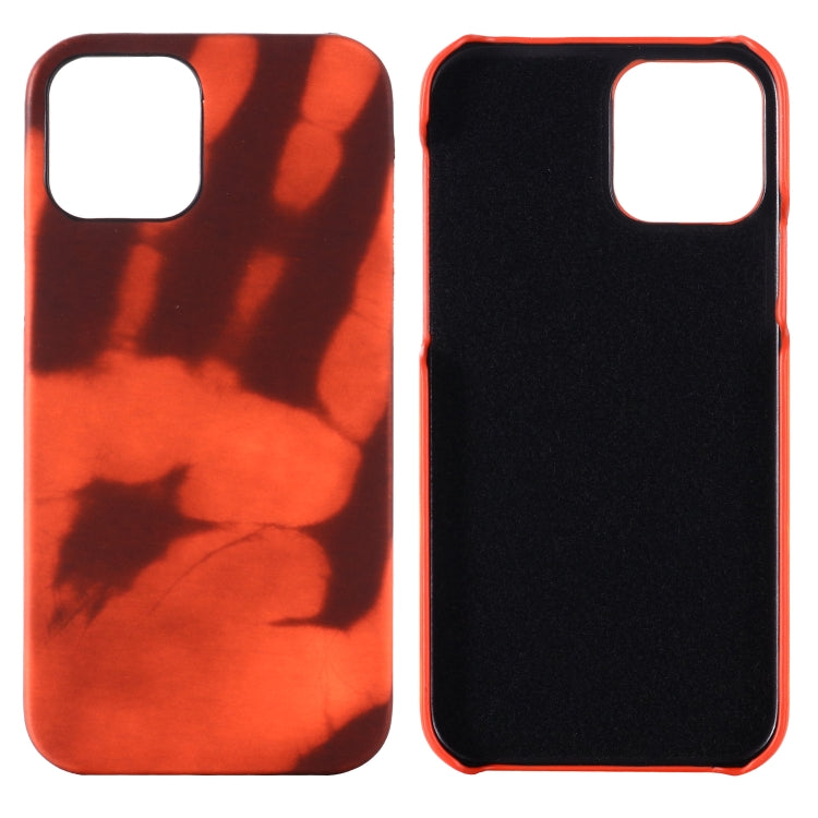 For iPhone 12 / 12 Pro Paste Skin + PC Thermal Sensor Discoloration Protective Back Cover Case