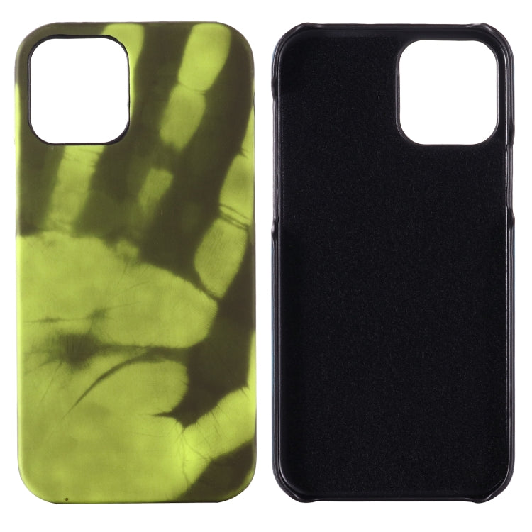 For iPhone 12 / 12 Pro Paste Skin + PC Thermal Sensor Discoloration Protective Back Cover Case