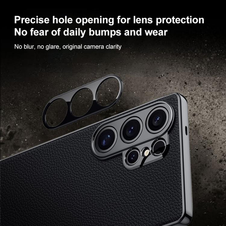 For Samsung Galaxy S24 5G Genuine Leather PC Phone Case