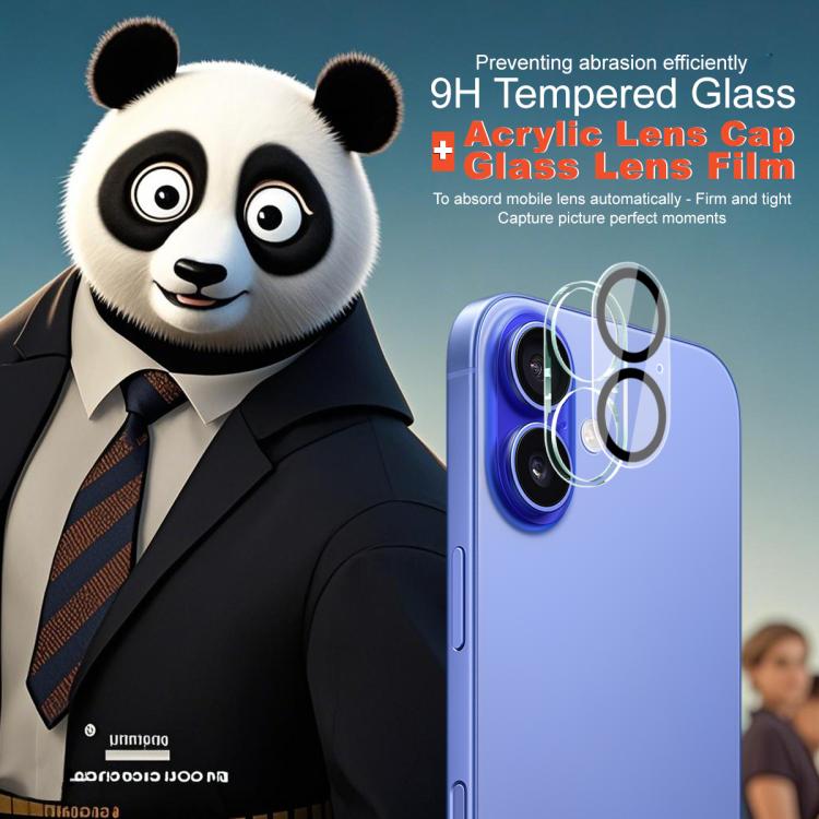 For iPhone 17 IMAK High Definition Integrated Rear Camera Glass Lens Film, Black Eye Design