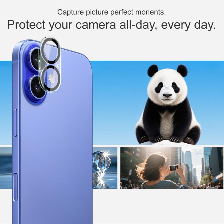 For iPhone 17 IMAK High Definition Integrated Rear Camera Glass Lens Film, Black Eye Design