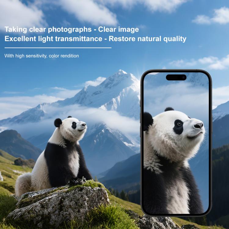 For iPhone 17 IMAK High Definition Integrated Rear Camera Glass Lens Film, Black Eye Design