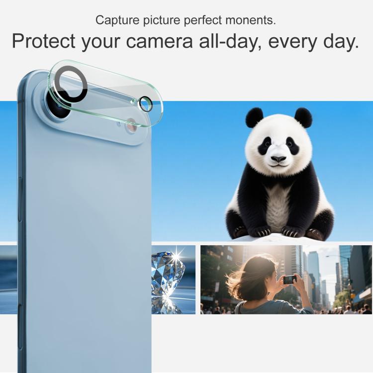 For iPhone Air IMAK High Definition Integrated Rear Camera Glass Lens Film, Black Eye Design