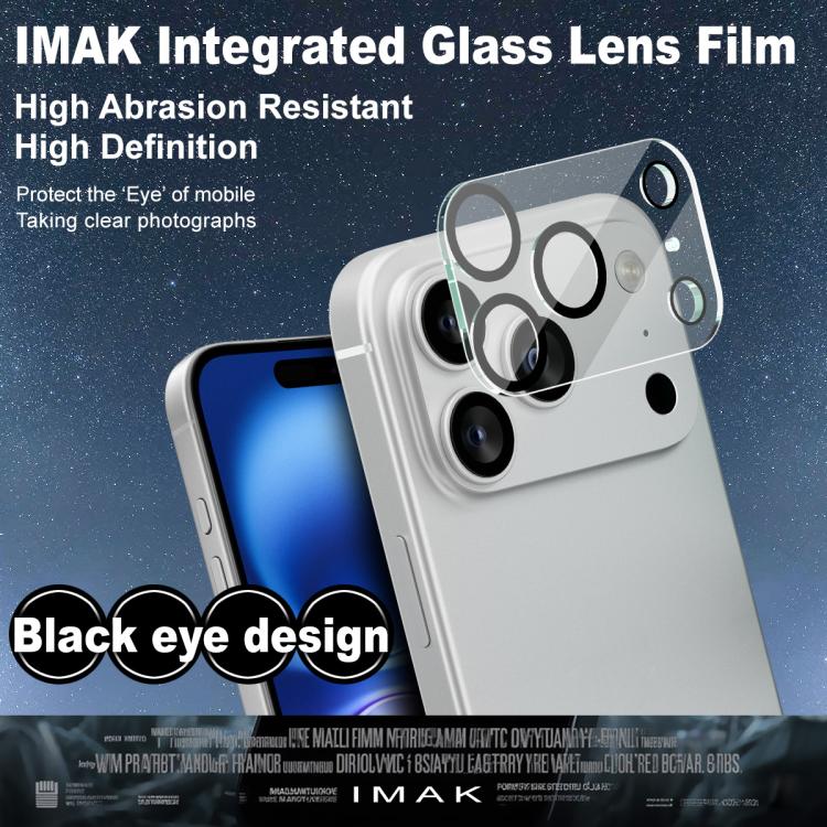 For iPhone 17 Pro IMAK High Definition Integrated Rear Camera Glass Lens Film, Black Eye Design