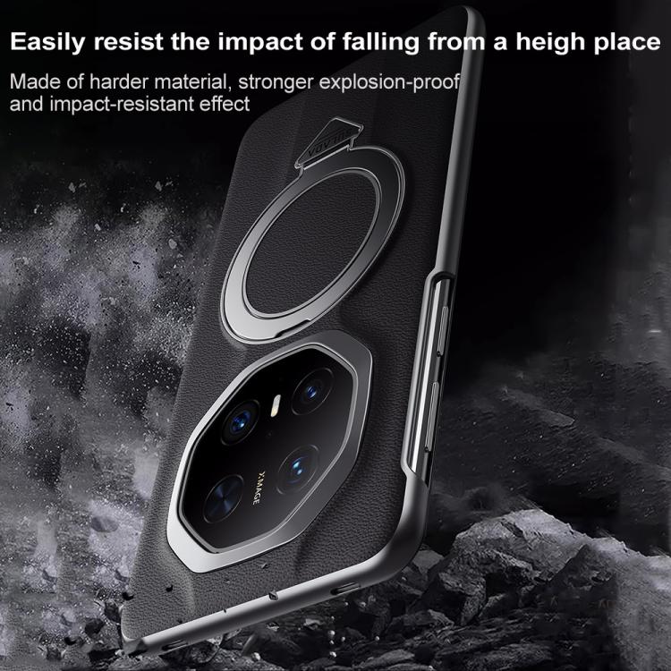 For Huawei Mate 70 RS Ultimate SULADA Smart View Window MagSafe Magnetic Holder Leather Phone Case