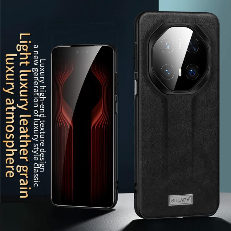 For Huawei Mate 70 RS Ultimate SULADA Shockproof TPU Hybrid Handmade Leather Phone Case