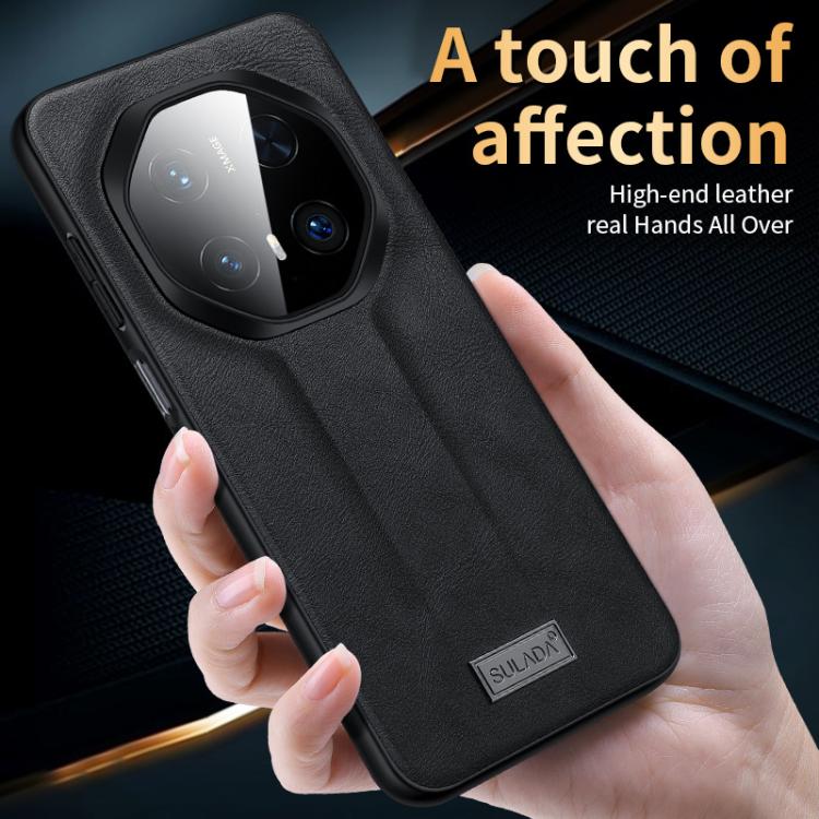 For Huawei Mate 70 RS Ultimate SULADA Shockproof TPU Hybrid Handmade Leather Phone Case
