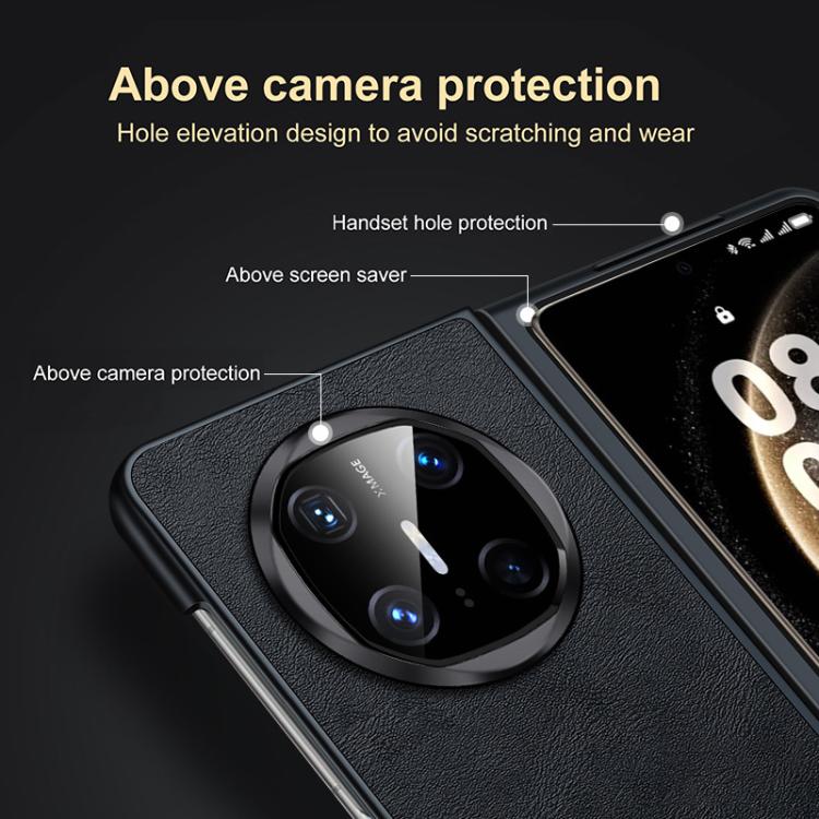 For Huawei Mate X6 SULADA Shockproof TPU Hybrid Handmade Leather Phone Case