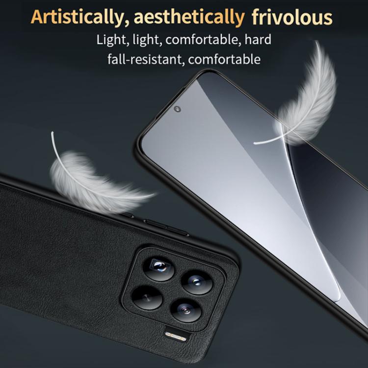 For Xiaomi 15 Pro SULADA Shockproof TPU Hybrid Handmade Leather Phone Case