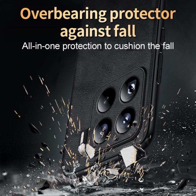 For Xiaomi 15 SULADA Shockproof TPU Hybrid Handmade Leather Phone Case