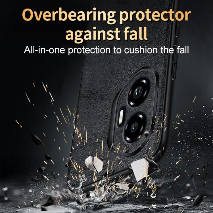 For Honor 300 Pro SULADA Shockproof TPU Hybrid Handmade Leather Phone Case