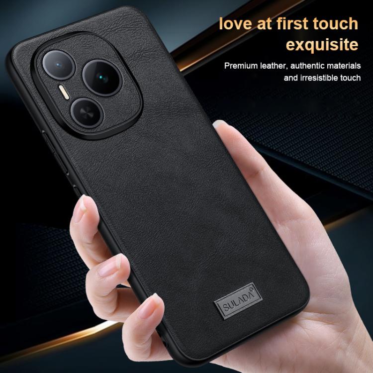 For Honor Power SULADA Shockproof TPU Hybrid Handmade Leather Phone Case