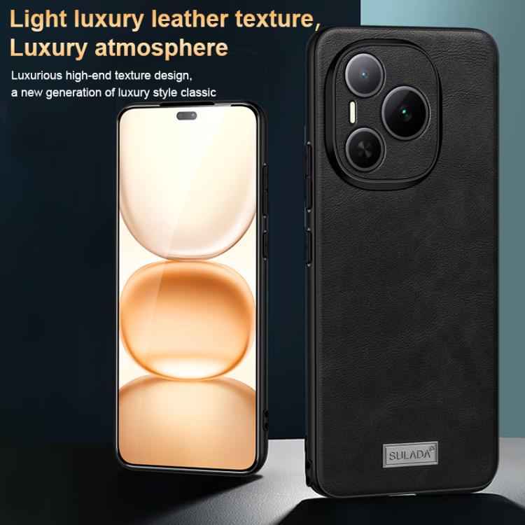 For Honor Power SULADA Shockproof TPU Hybrid Handmade Leather Phone Case