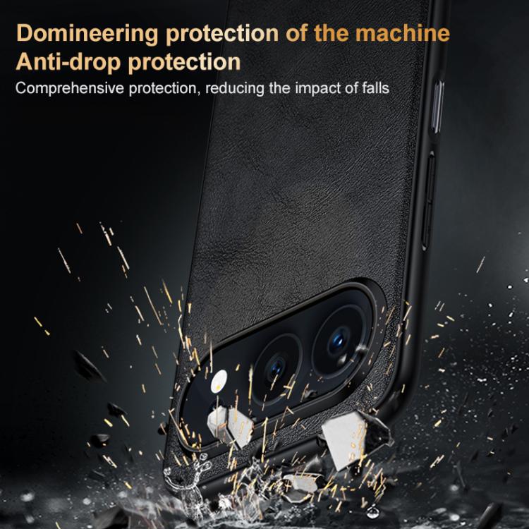 For Honor 500 Global / 500 Pro Global 155.8mm SULADA Shockproof TPU Hybrid Handmade Leather Phone Case