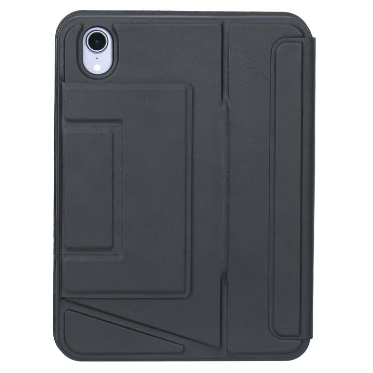 For iPad mini 2024 / mini 6 Holder Floating Detachable Backlight Keyboard Tablet Leather Case with Touchpad