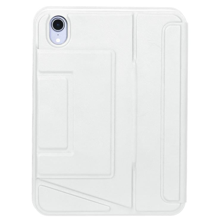 For iPad mini 2024 / mini 6 Holder Floating Detachable Backlight Keyboard Tablet Leather Case with Touchpad