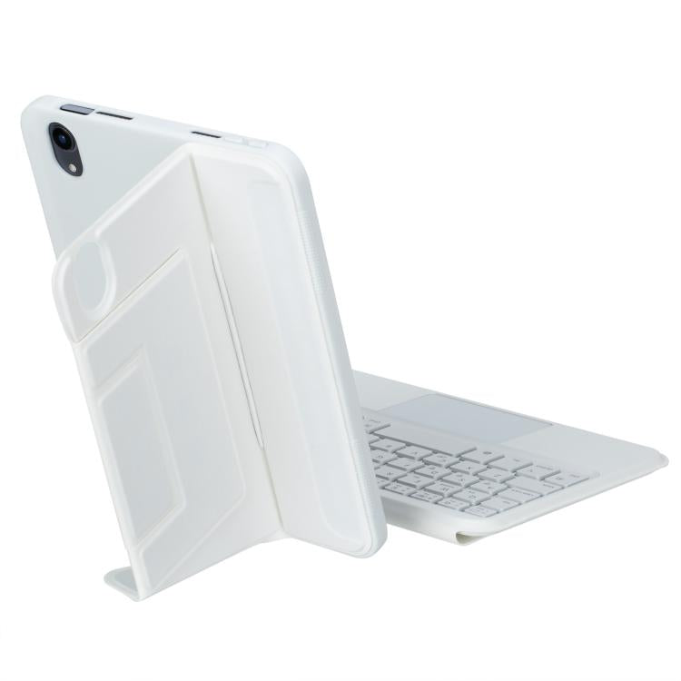For iPad mini 2024 / mini 6 Holder Floating Detachable Backlight Keyboard Tablet Leather Case with Touchpad