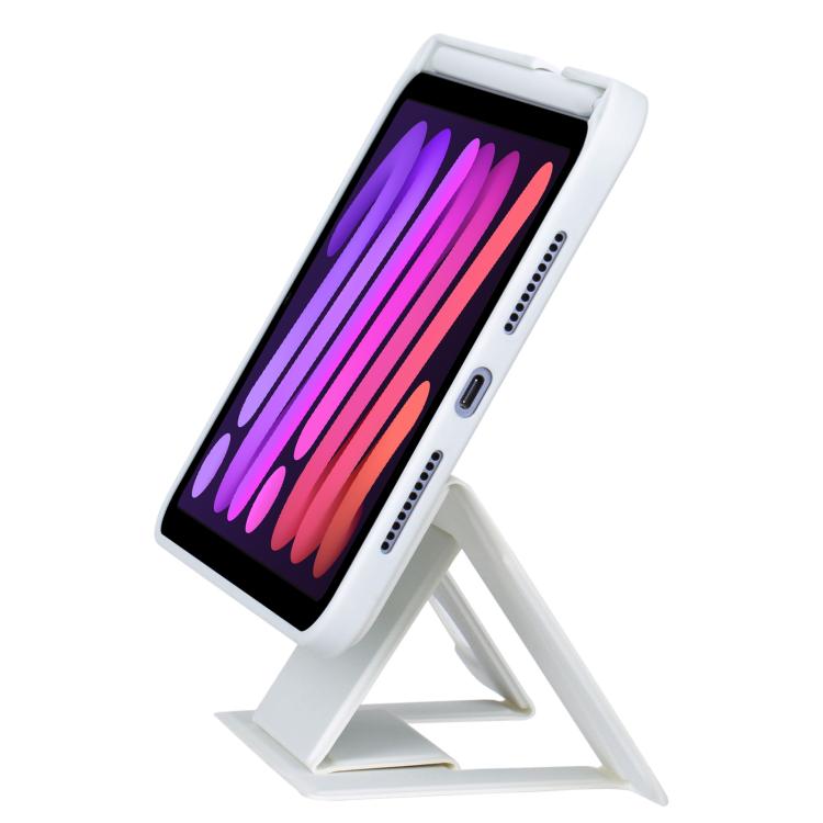 For iPad mini 2024 / mini 6 Holder Floating Detachable Backlight Keyboard Tablet Leather Case with Touchpad