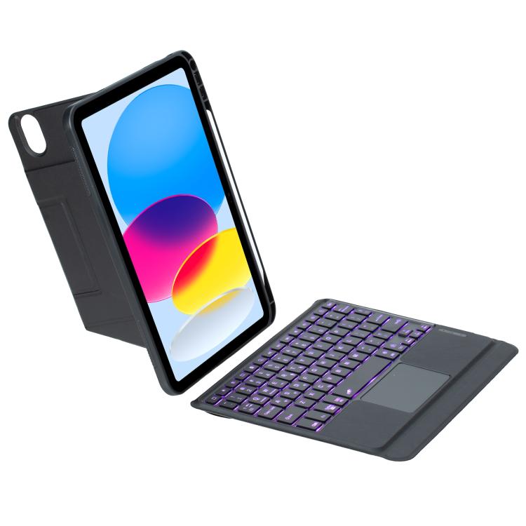 For iPad 2025 / 2022 Holder Floating Detachable Backlight Keyboard Tablet Leather Case with Touchpad