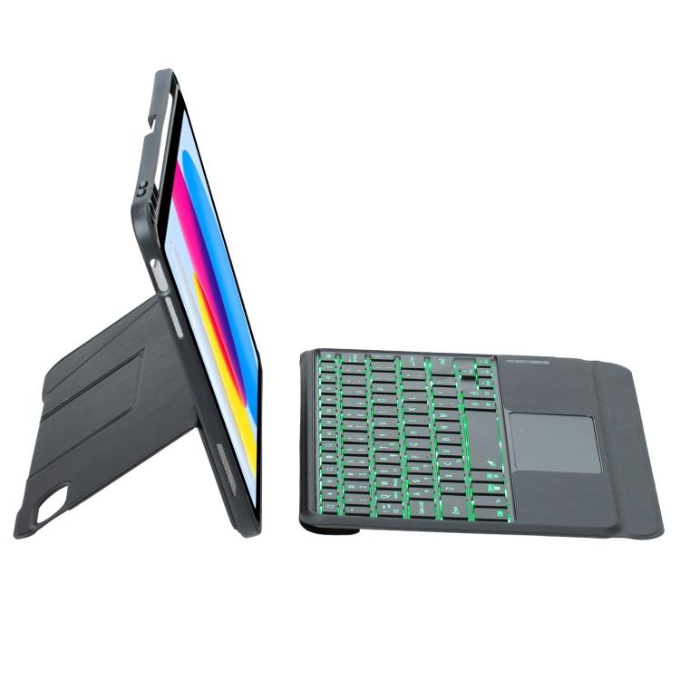 For iPad 2025 / 2022 Holder Floating Detachable Backlight Keyboard Tablet Leather Case with Touchpad