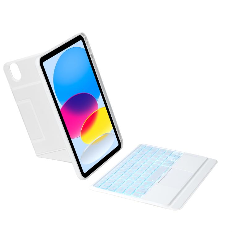 For iPad 2025 / 2022 Holder Floating Detachable Backlight Keyboard Tablet Leather Case with Touchpad