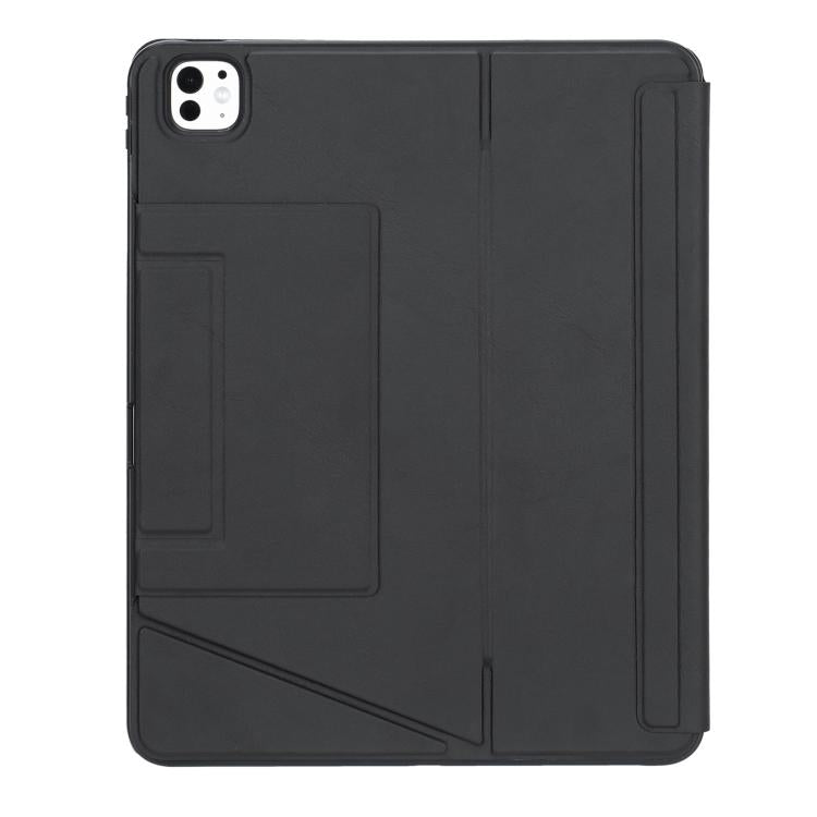 For iPad Air 13 2025 / 2024 / iPad Pro 12.9 Holder Floating Detachable Backlight Keyboard Tablet Leather Case with Touchpad