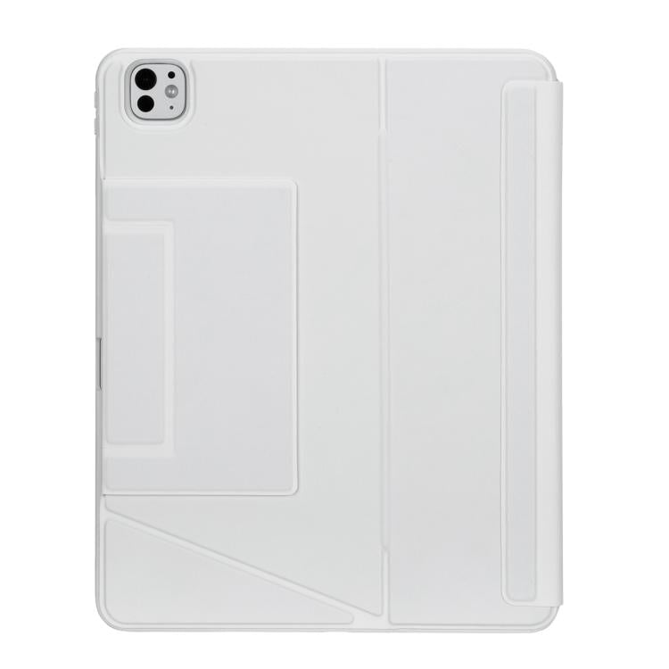 For iPad Air 13 2025 / 2024 / iPad Pro 12.9 Holder Floating Detachable Backlight Keyboard Tablet Leather Case with Touchpad