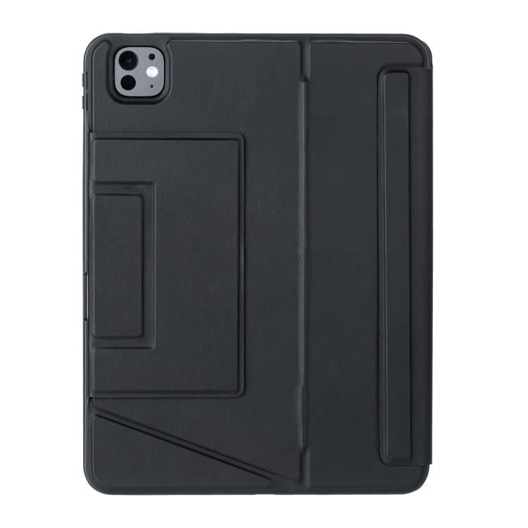For iPad Pro 11 2024 Holder Floating Detachable Backlight Keyboard Tablet Leather Case with Touchpad