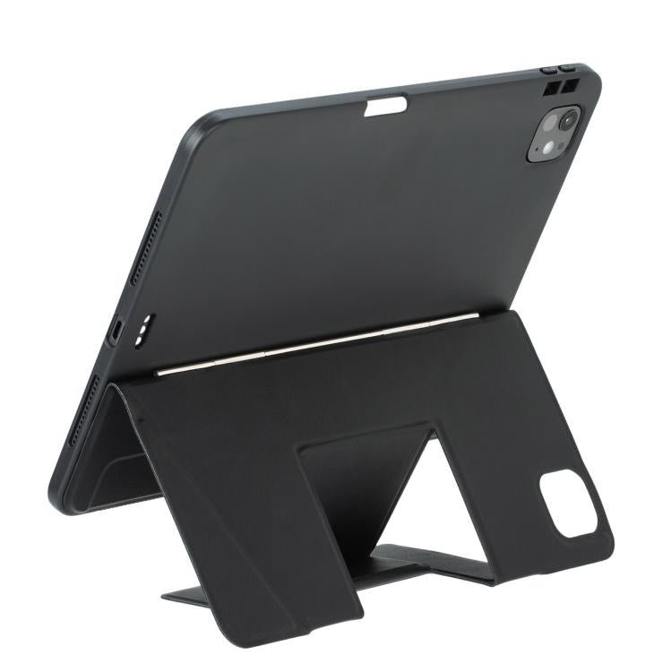 For iPad Pro 11 2024 Holder Floating Detachable Backlight Keyboard Tablet Leather Case with Touchpad