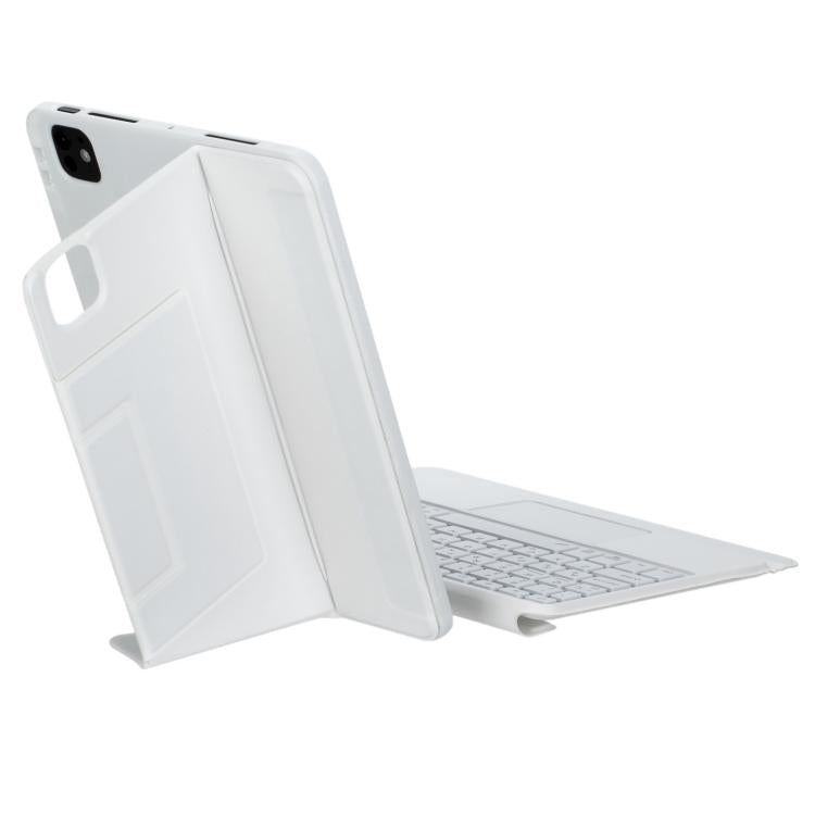 For iPad Pro 11 2024 Holder Floating Detachable Backlight Keyboard Tablet Leather Case with Touchpad