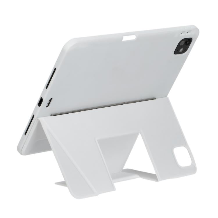 For iPad Pro 11 2024 Holder Floating Detachable Backlight Keyboard Tablet Leather Case with Touchpad