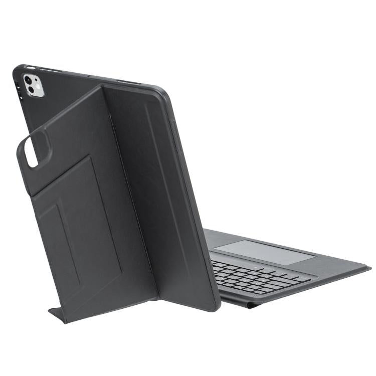 For iPad Pro 13 2024 Holder Floating Detachable Backlight Keyboard Tablet Leather Case with Touchpad