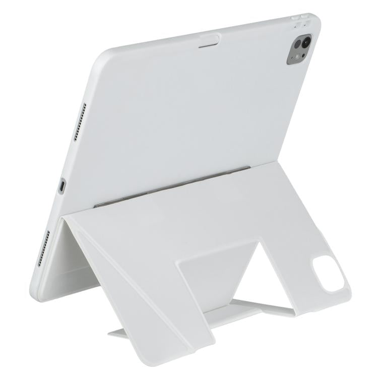 For iPad Pro 13 2024 Holder Floating Detachable Backlight Keyboard Tablet Leather Case with Touchpad