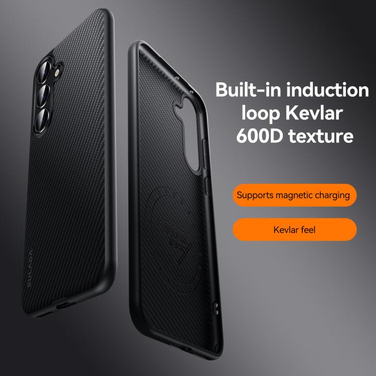 For Samsung Galaxy S25 Ultra 5G SULADA 600D Kevlar Texture PC Shockproof Phone Case