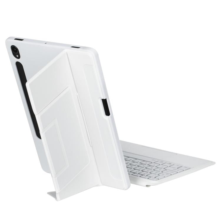 For Samsung Galaxy Tab S10 Lite/S10 FE/S9 FE Holder Floating Detachable Backlight Keyboard Tablet Leather Case with Touchpad