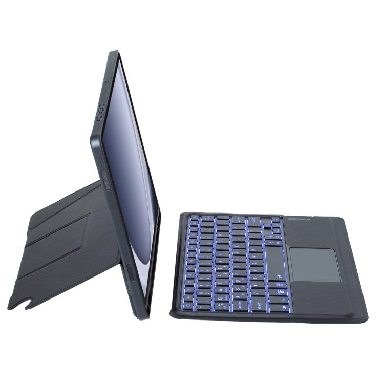 For Samsung Galaxy Tab A9+ Holder Floating Detachable Backlight Keyboard Tablet Leather Case with Touchpad