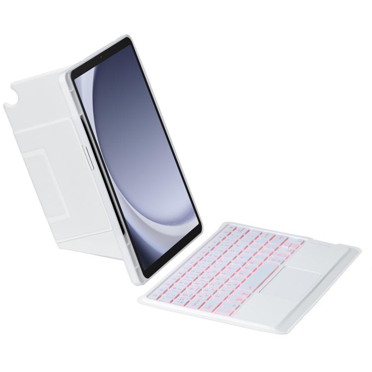 For Samsung Galaxy Tab A9+ Holder Floating Detachable Backlight Keyboard Tablet Leather Case with Touchpad