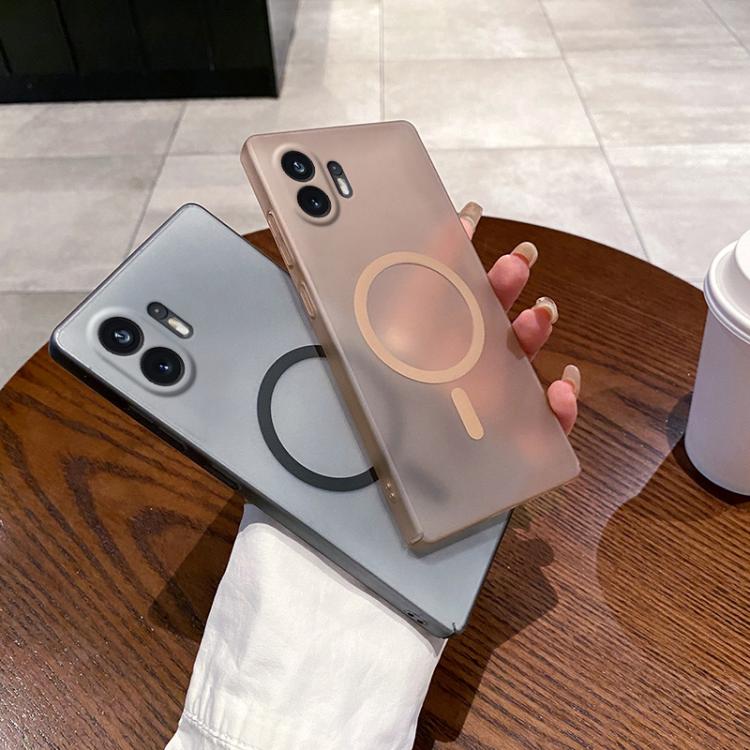 For Nothing Phone 2 Fine Hole Ice Fog MagSafe PC Phone Case
