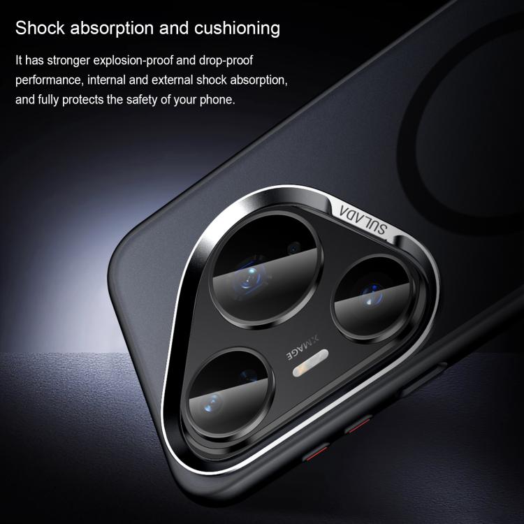For Huawei Pura 80 5G SULADA Light Sand MagSafe Magnetic PC Hybrid TPU Phone Case